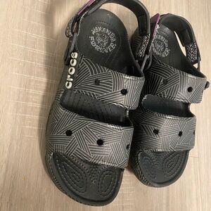 CROCS Kids Geometric Black Sandals